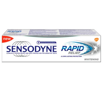 SENSODYNE TOOTHPASTE 75ml RAPID RELIEF WHITENING