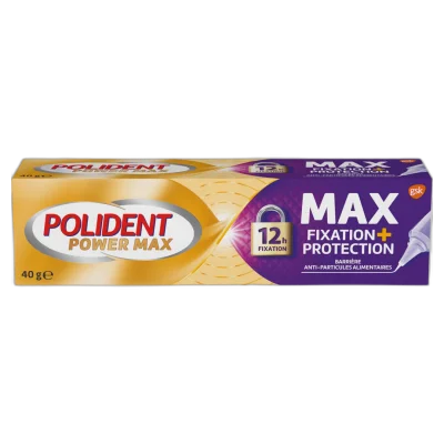 POLIDENT Max Fixation + Protection Denture Adhesive Cream 40 g
