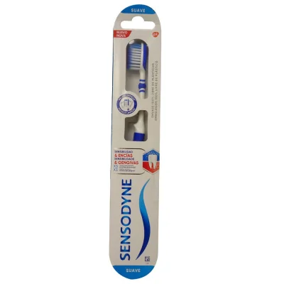 Sensodyne toothbrush 1 u. Sensitive gums soft.