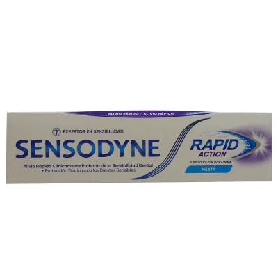 Sensodyne toothpaste 75 ml. Rapid Action.