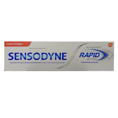 Sensodyne toothpaste 75 ml. Rapid action whitening.