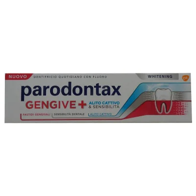 Parodontax toothpaste 75 ml. Whitening Fluoride + Gums + Sensitivity.