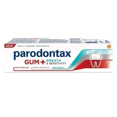PARODONTAX GUM + BREATH & SENSITIVITY 75ml ORIGINAL TOOTHPASTE