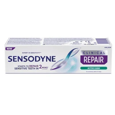 SENSODYNE CLINICAL REPAIR 75ml ACTIVE CLEAN TOOTHPASTE