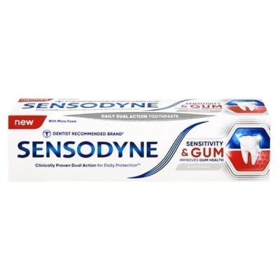 SENSODYNE SENSITIVITY & GUM 75ml WHITENING TOOTHPASTE