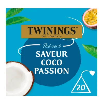 TWININGS Green Tea Coconut & Passion Fruit 20 bags 32 g