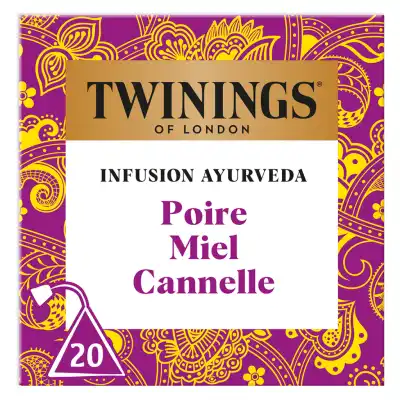 TWININGS Ayurveda infusion pear honey cinnamon 20 sachets