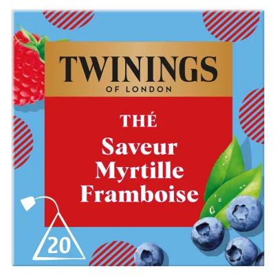 TWININGS Blueberry and Raspberry Flavoured Tea 20 sachets