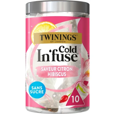 TWININGS Cold In'fuse Cold Infusion Lemon Hibiscus 10 bags 25 g