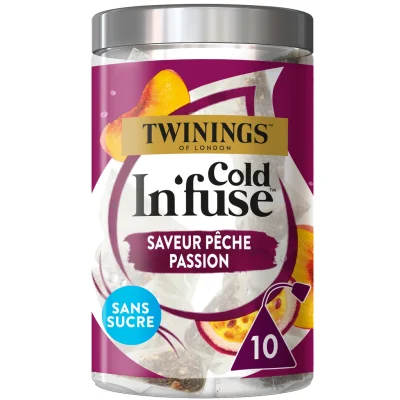 TWININGS Cold In'fuse Cold Infusion Peach and Passion Fruit 10 bags 25 g