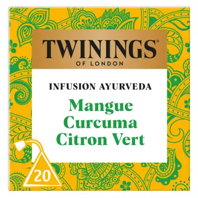 TWININGS Ayurveda infusion mango turmeric lime 20 tea bags