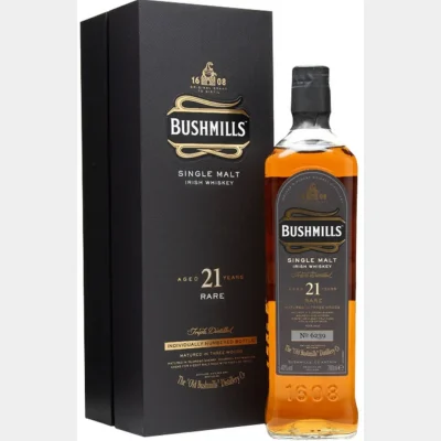 Bushmills 21 YO Rare + GB 40% 70cl