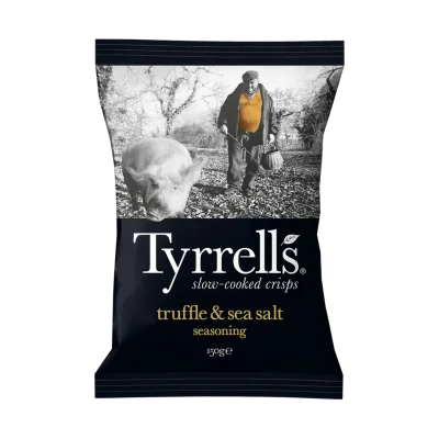 TYRRELL'S Black Truffle and Sea Salt Potato Chips 150 g