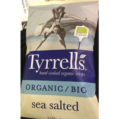 TYRRELL'S Organic Sea Salt Crisps 110g