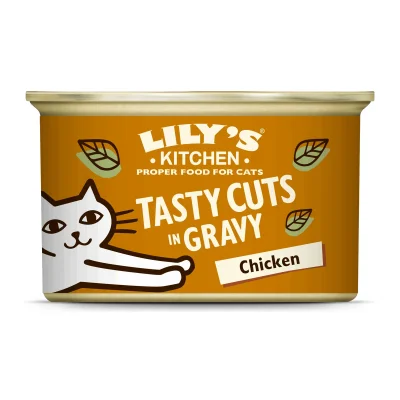 Lily's Kitchen Adult Cat Chicken Tasty Cuts in Gravy 18x85g
