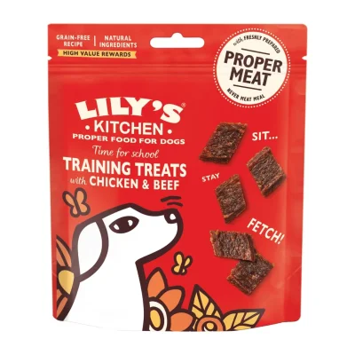 Lily's Kitchen Adult Dog Chicken & Beef Training Treats 8x70g