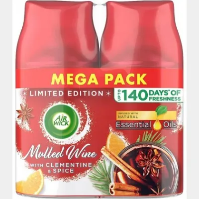 AIR WICK ΗΛ.ΑΝΤ/ΚΟ SPRAY MULLED WINE ΣΕΤ 2X250ml X 3