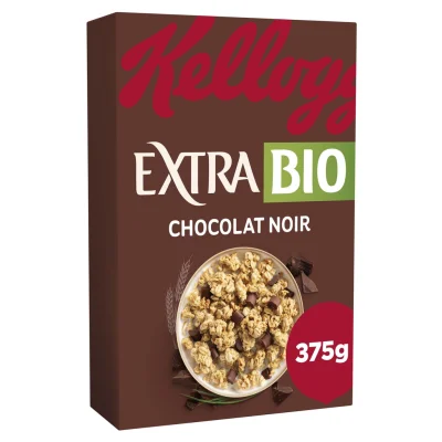KELLOGG'S Extra Organic Dark Chocolate Cereals 375 g