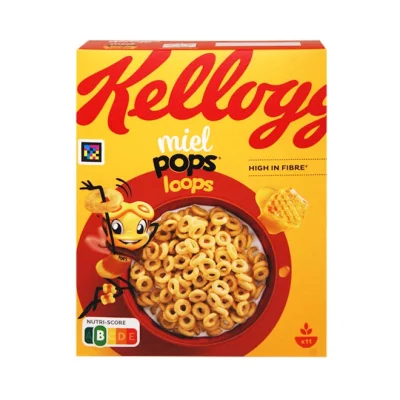 KELLOGGS miel pops loops 330g