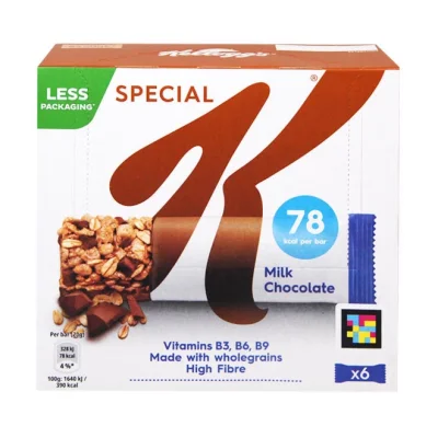 KELLOGGS bars Special K milk chocolate 6x20g