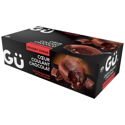 GU Le Cœur Coulant dark chocolate 2 x 100 g pots