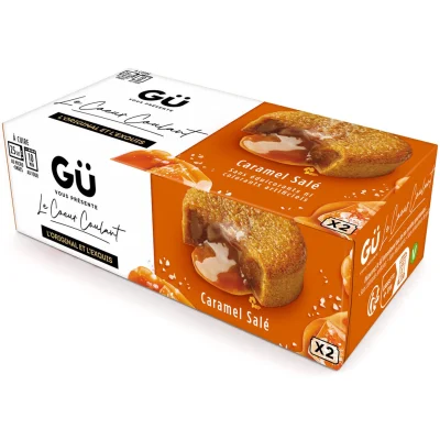 GU Salted Caramel Melting Hearts Dessert 2 pots of 95 g
