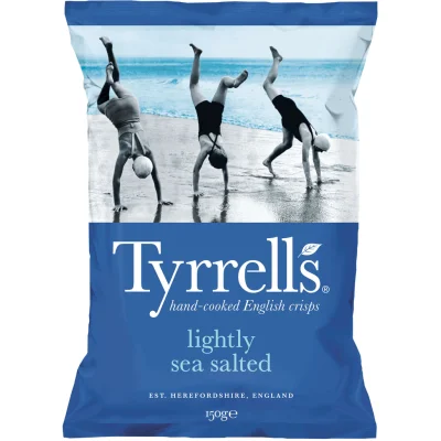 TYRRELL'S Lightly Sea Salted Crisps 150 g