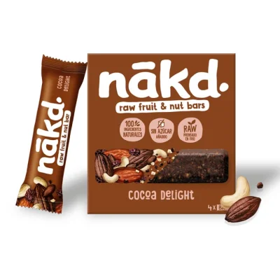 NAKD raw fruit & nut bar 4X35g - cocoa delight