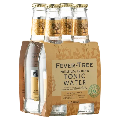 FEVER TREE Premium Indian Tonic Water 4 x 20 cl