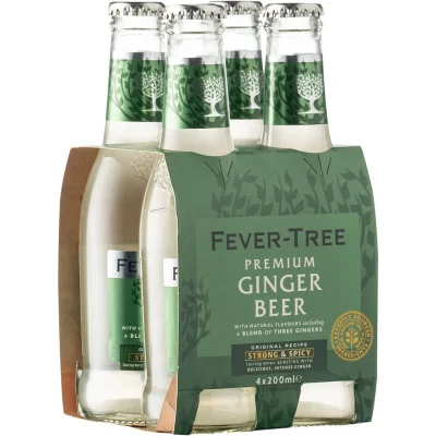 FEVER TREE Premium ginger beer 4 x 20 cl