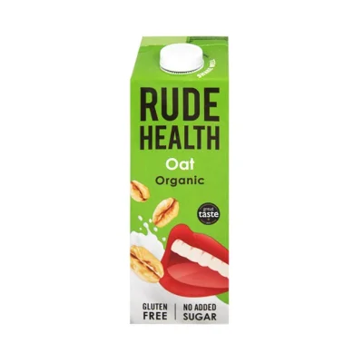 RUDE HEALTH dairy free organic Oat Drink milk 1L