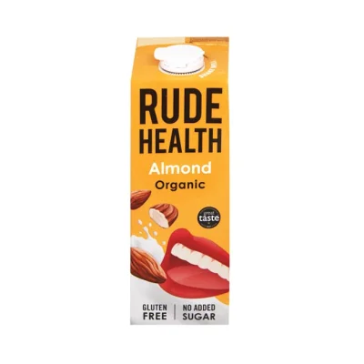 RUDE HEALTH dairy free organic Almond Drink milk 1L