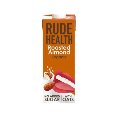 RUDE HEALTH dairy free organic Roasted Almond Drink milk 1L