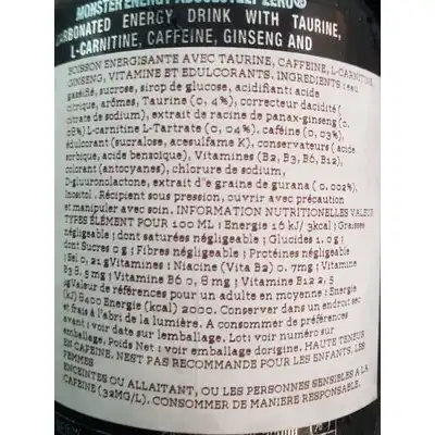 MONSTER Ab Zero 500 ml