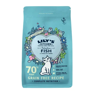 Lily's Kitchen Adult Cat Fish & Salmon Dry Food 4x800g