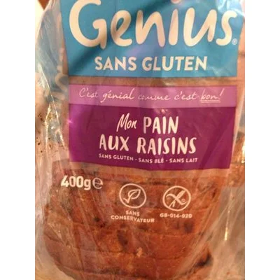 GENIUS Gluten-Free Raisin Bread 400 g