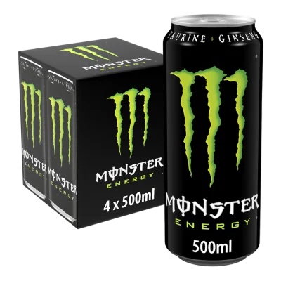MONSTER Energy Drink with taurine and ginseng 4 x 50 cl