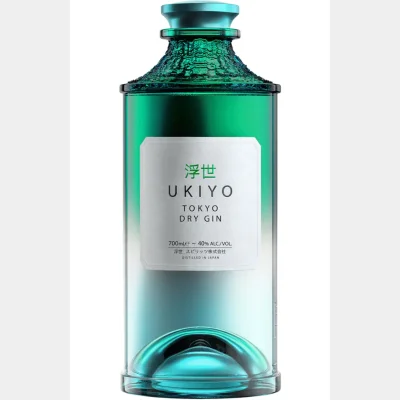 Ukiyo Japanese Tokyo Dry Gin 40% 70cl