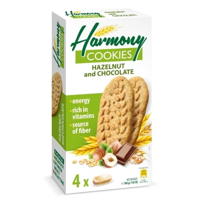HARMONY Hazelnut And Chocolate Cookies 200 g