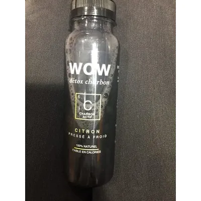 WOW Detox Activated Charcoal Lemon Drink 250 ml