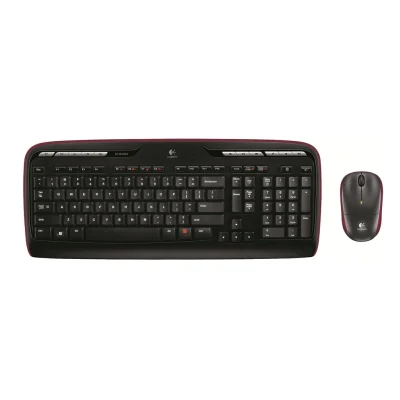 LOGITECH Keyboard with numeric keypad + mouse MK330 Black