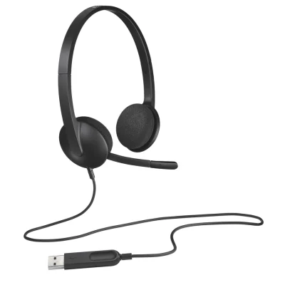 LOGITECH H340 Wired Office Headset the headset