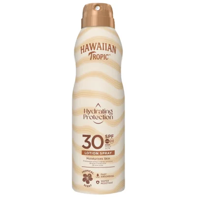 HAWAIIAN TROPIC Sunscreen Body Mist SPF 30 Silk Hydration 177 ml