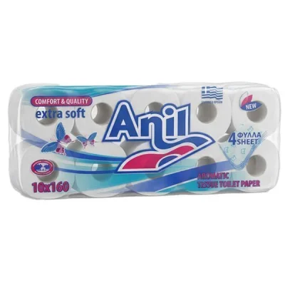 ANIL AROMATIC TOILLETE PAPER 4SHEET 160S. x 10 ROLLS