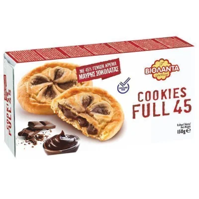 VIOLANTA COOKIES FULL 45% 150gr. DARK CHOCOLATE