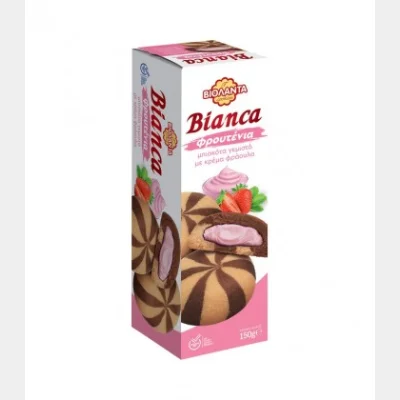 VIOLANTA BIANCA STRAWBERRY BISCUITS 150gr