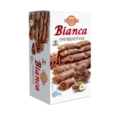 Violanta Bianca Wafer Rolls 160g Γκοφρετίνια με Πραλίνα Φουντουκιού 160g