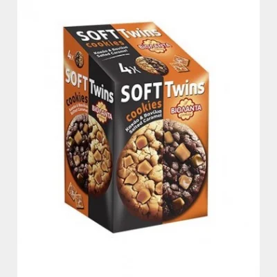 VIOLANTA SOFT COOKIES TWINS 160gr. CACAO & VANILLA SALTED CARAMEL