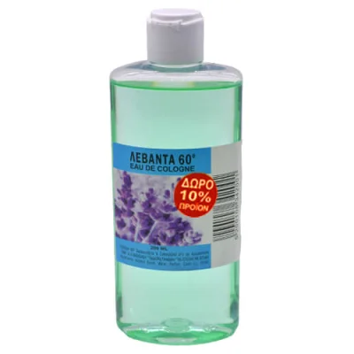 EAU DE COLOGNE 60o 220ml LAVENDER 10% FREE