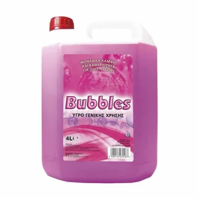 BUBBLE CLEANING LIQUID FOR GENERAL USE 4 lit PINKCHERRY